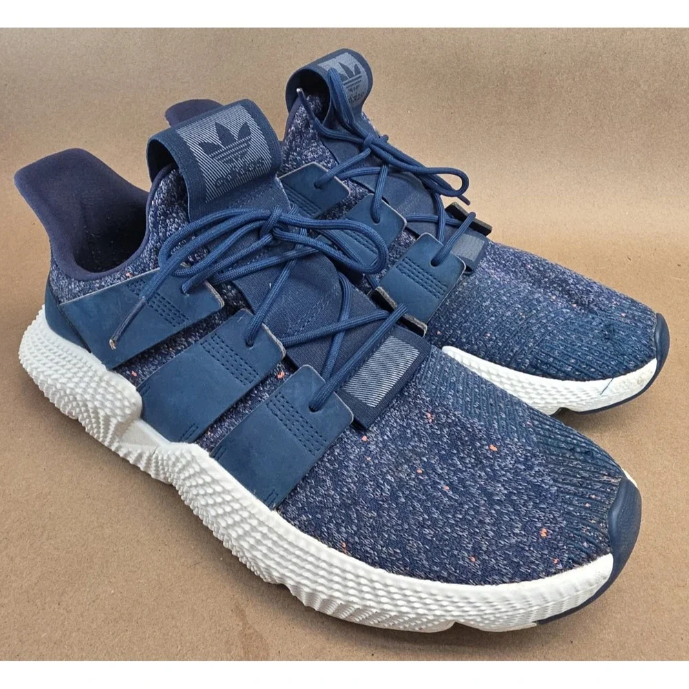 Adidas Prophere (Sz 12) Blue Night White Orange Original Yeezy Primeknit 1